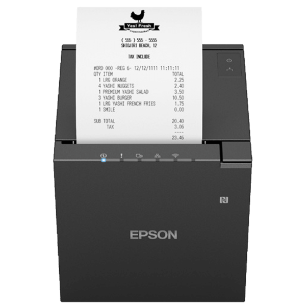 Epson TM-m30III, 8 Punkte/mm (203dpi), Cutter, USB, USB-C, Ethernet, schwarz