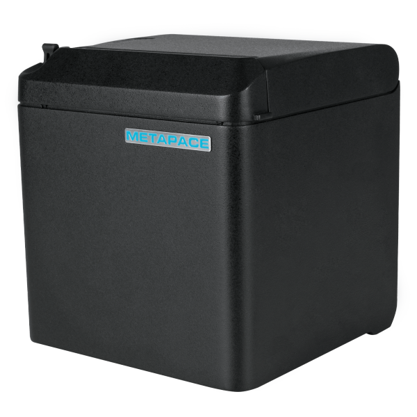 Metapace T-40, USB, RS232, Ethernet, 8 Punkte/mm (203dpi), Cutter, schwarz